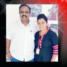 Deepa with founder Girish - her 'father'
