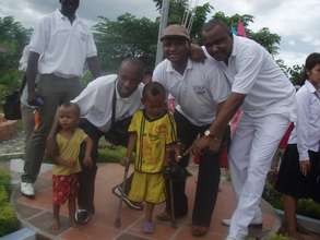 Soccer Team & Children