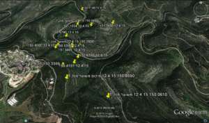 GPS tracking map of released deer