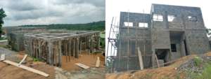 Progress of the construction project