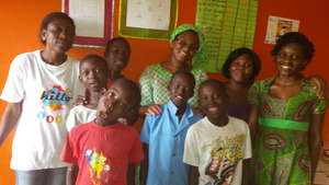 Team and kids