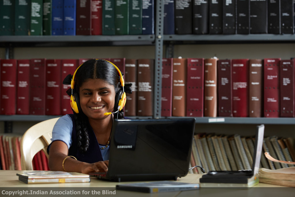 Educate a visually challenged child for one year