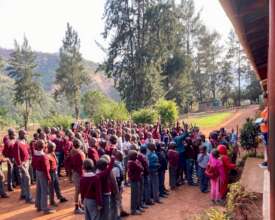 Question time at Lufafa Primary