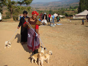 Make Ceko and her dogs