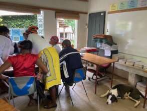 Hanging out with participants