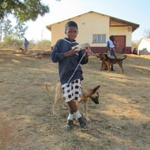 Ntuthuko and his dog