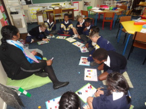 Grade 1 learners hard at work