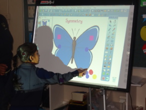 Working on the interactive white board