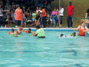 Pre-school learners participating in the Gala