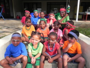 Pre-school learners ready for the concert