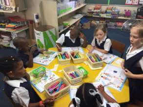 Grade 1 learners enjoying school