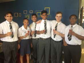 Our final year learners celebrating their success