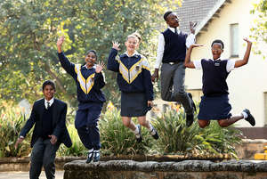 High School Children having some fun!