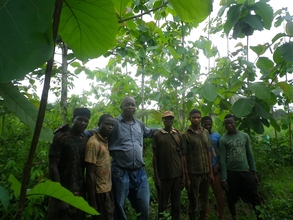 Project manager and teams of his dedecated worker