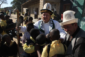 Kyrgyz elders meet with students at local school