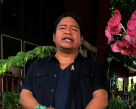 Tashka Yawanawa gives an interview on Maui
