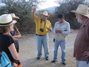 Meeting at Yaguar Xoo with biologists