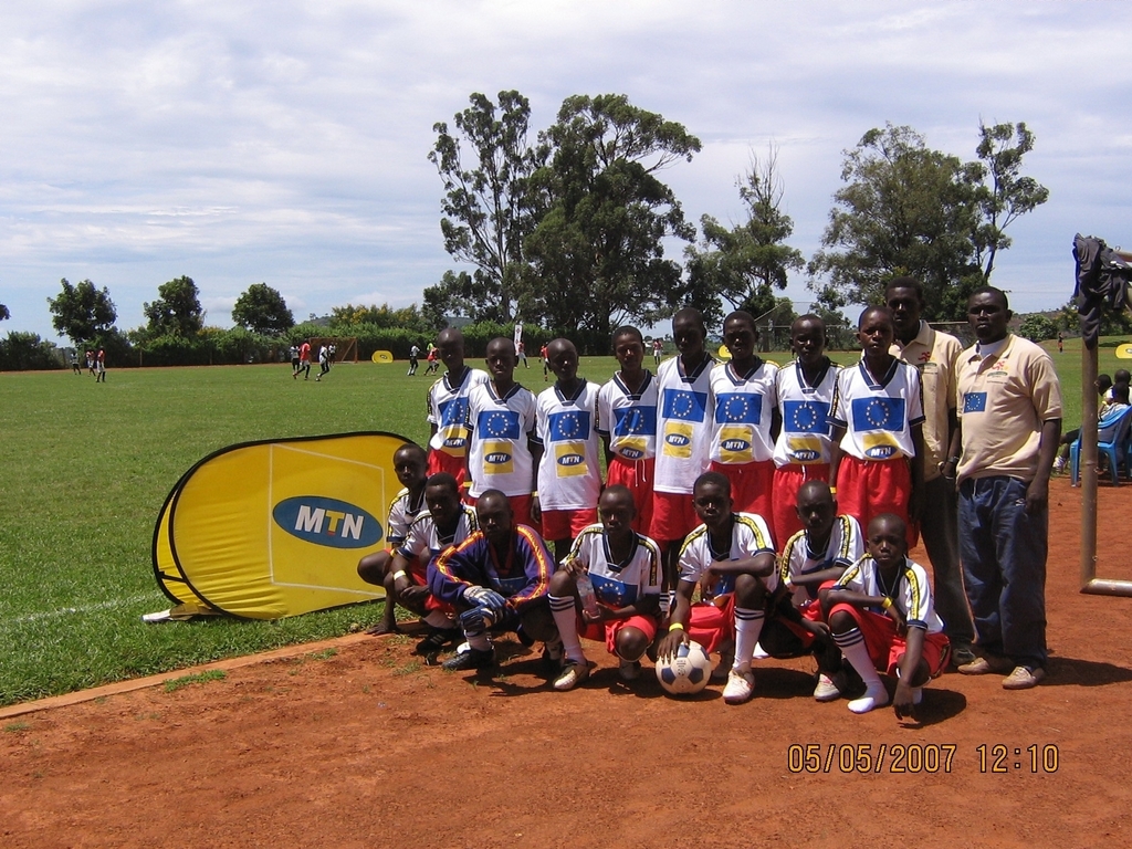 Through your support we were able to buy boys soccer uniforms