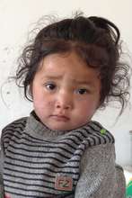 Daughter of our new midwife at Ayang Gompa Clinic