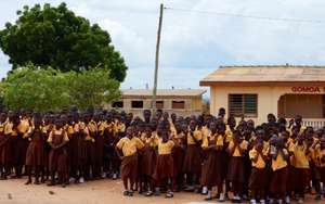 Students at D.A. Government School in Nyanyano