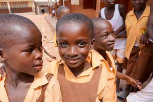 Students at D.A. Government School in Nyanyano