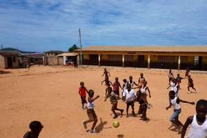 Students at D.A. Government School in Nyanyano