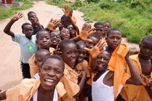 Students at D.A. Government School in Nyanyano
