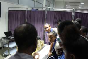 Students enthralled with Anatomy Specimens!