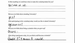 Feedback from one of our primary students