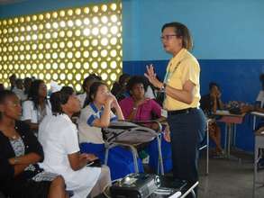 Dr. Daly captured the students' attention