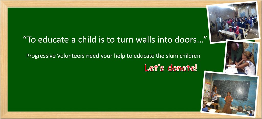 Educate slum child in Kenya