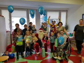 Santa Claus visited hospital