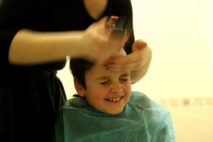 Rolan said goodbye to his hair