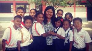 Diana and her students