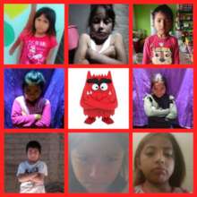 Students showing their emotions