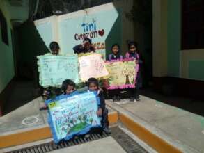 Students raising environmental awareness