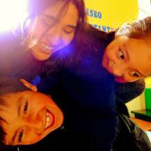 Our teacher and us :)