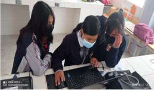 Students developing the chatbot