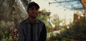 Saad narrates his story to our team