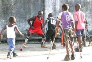 Afternoon soccer at an IPVRC rehabilitation home