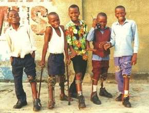Unselfconscious brace wearers in Kinshasa