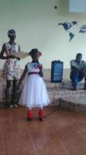 Reciting a poem at Haiti Flag Day celebrations