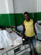 Distributing goods to pediatric ward patients