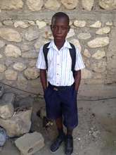 Rodnel, proud in his uniform and ready for school!