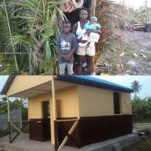 From leaf walls and dirt floor to safe home!