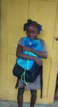 School backpacks are distributed