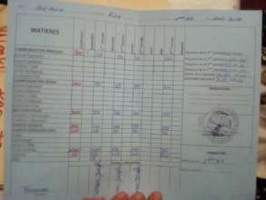 First ever report card - outstanding work!