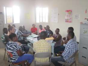 LFBS staff discussing situations and plans