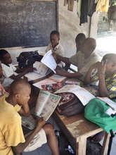 Tutoring session at the Transitional Safehouse