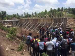 University Engineering students learning